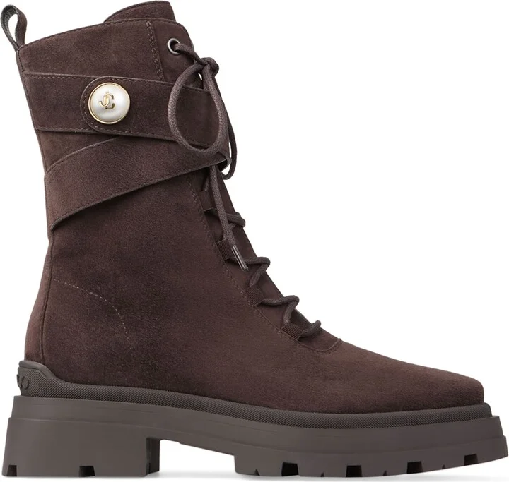 Jimmy Choo Noemi 45 Suede Biker Boots