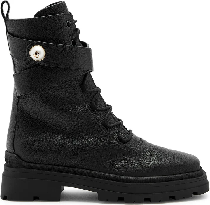 Jimmy Choo Noemi Chunky Leather Ankle Boots