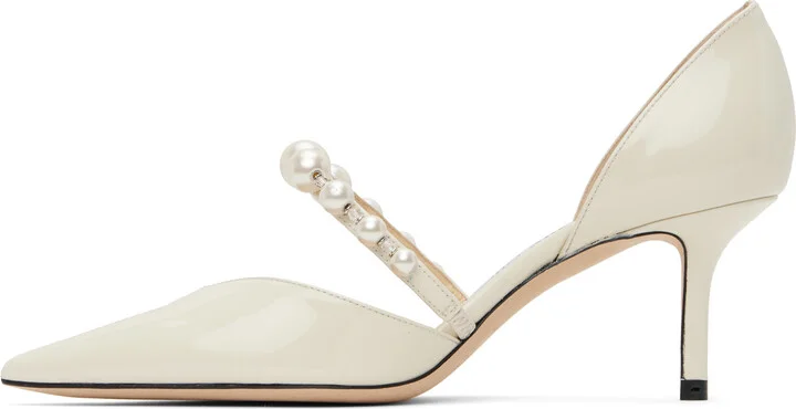 Jimmy Choo Off-White Aurelie 65 Heels - Image 3