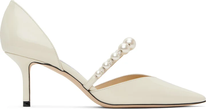 Jimmy Choo Off-White Aurelie 65 Heels