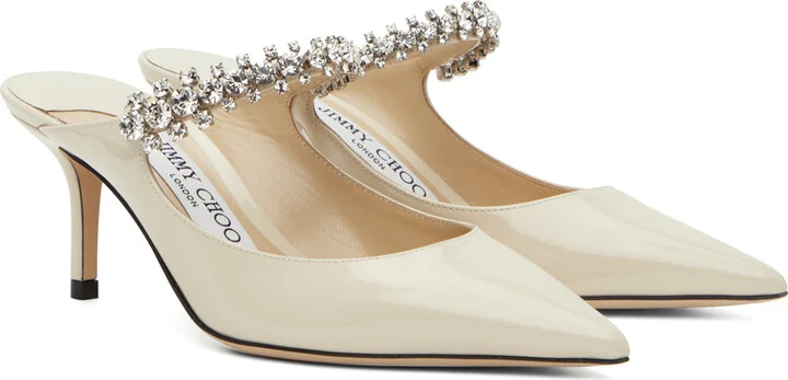 Jimmy Choo Off-White Bing 65 Heels - Image 4