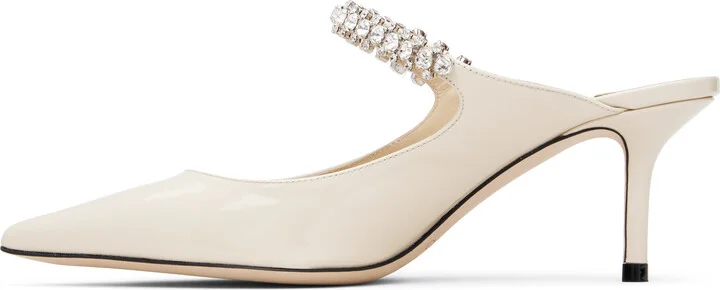 Jimmy Choo Off-White Bing 65 Mules - Image 3