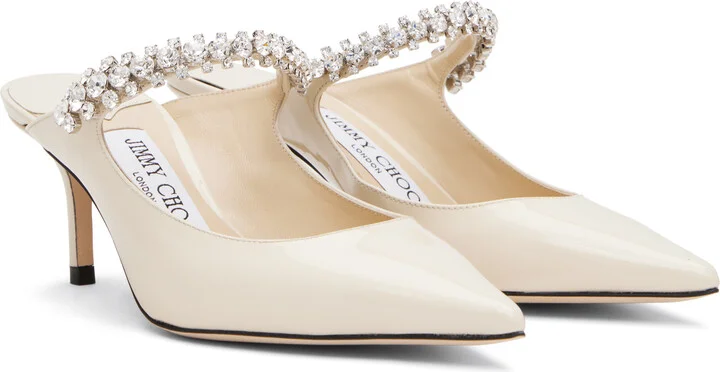 Jimmy Choo Off-White Bing 65 Mules - Image 4