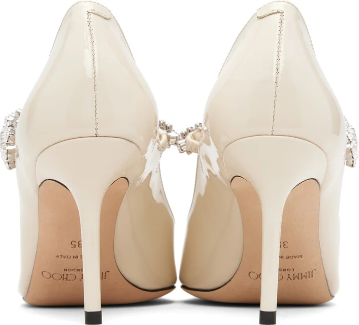 Jimmy Choo Off-White Bing 85 Heels - Image 2