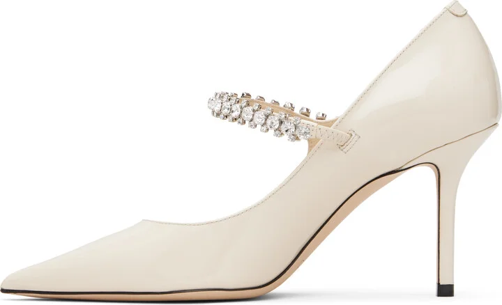 Jimmy Choo Off-White Bing 85 Heels - Image 3