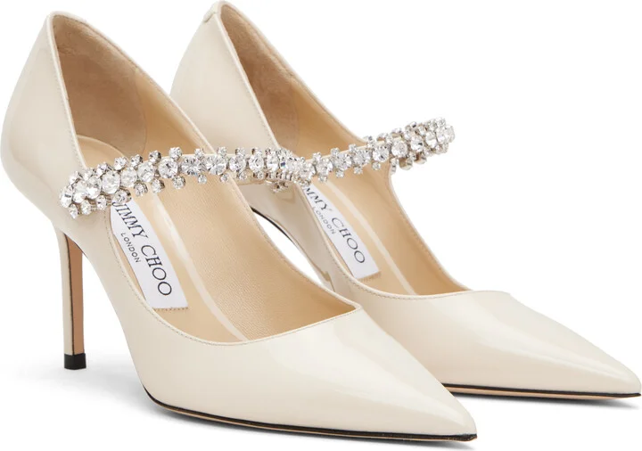 Jimmy Choo Off-White Bing 85 Heels - Image 4