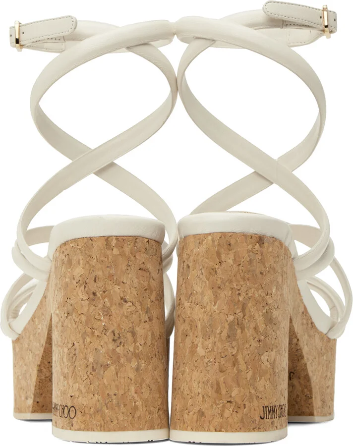 Jimmy Choo Off-White Cecelia 95 Heeled Sandals - Image 2