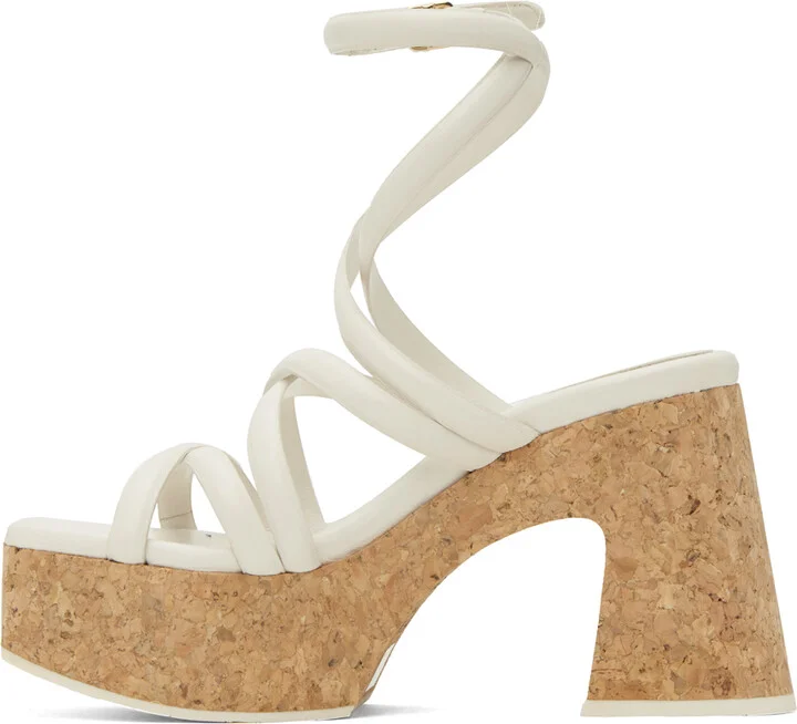 Jimmy Choo Off-White Cecelia 95 Heeled Sandals - Image 3