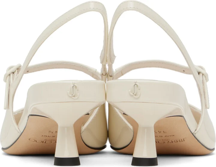 Jimmy Choo Off-White Didi 45 Heels - Image 2