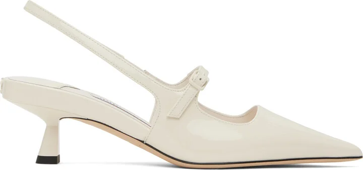 Jimmy Choo Off-White Didi 45 Heels