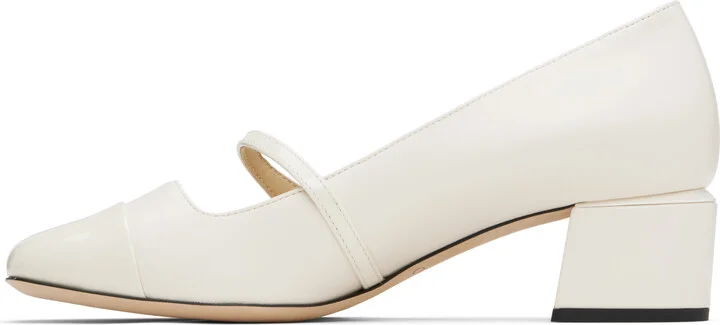 Jimmy Choo Off-White Elisa 45 Heels - Image 3