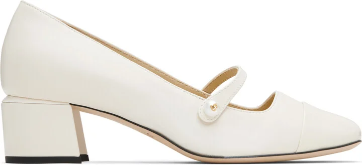 Jimmy Choo Off-White Elisa 45 Heels