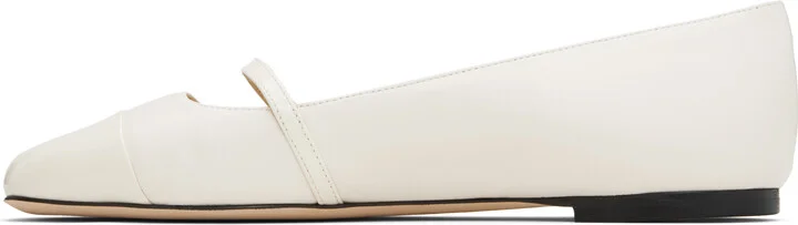 Jimmy Choo Off-White Elisa Ballerina Flats - Image 3