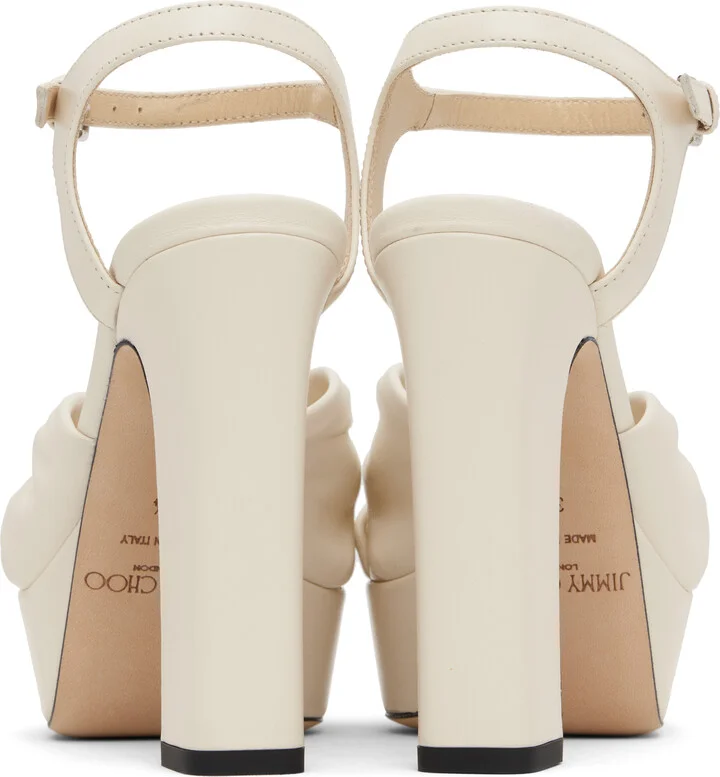 Jimmy Choo Off-White Heloise 120 Heeled Sandals - Image 2