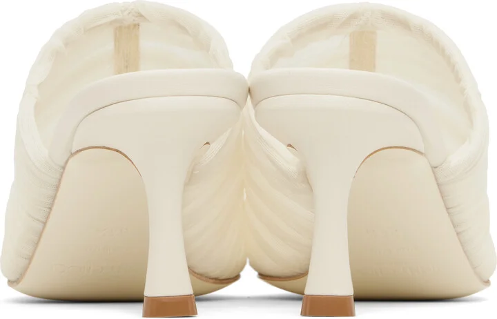Jimmy Choo Off-White Lotta 65 Mules - Image 2