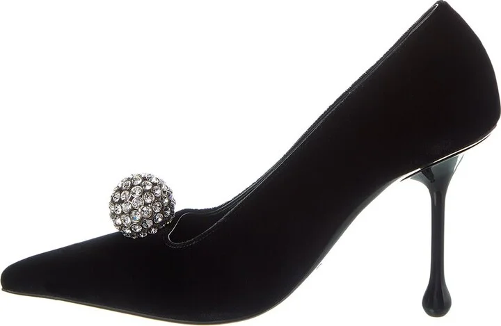 Jimmy Choo Orb 95 Velvet Pump - Image 2