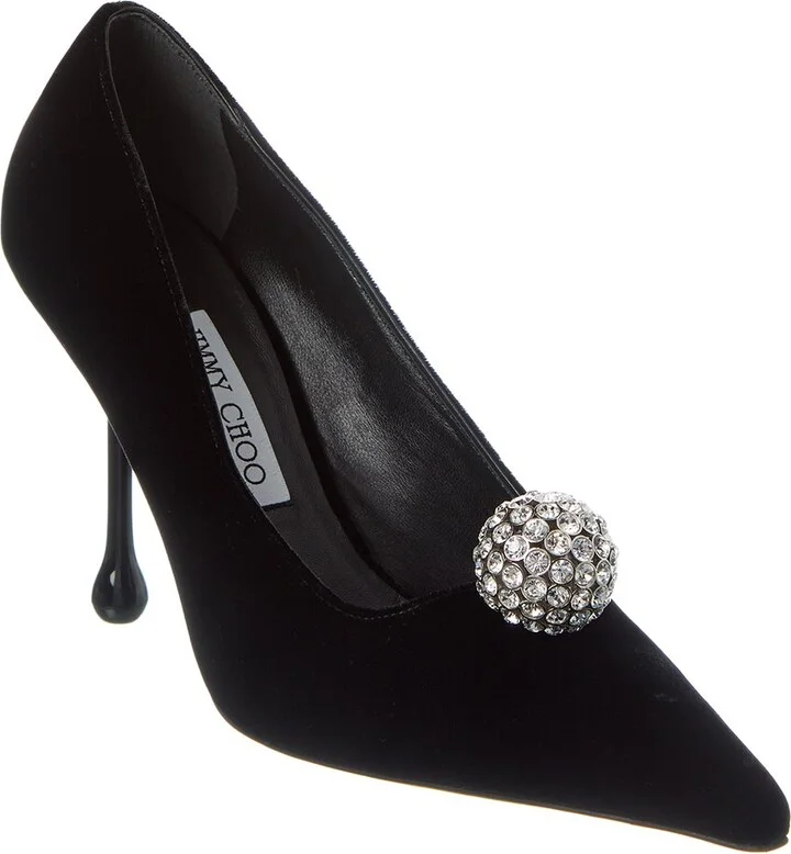Jimmy Choo Orb 95 Velvet Pump