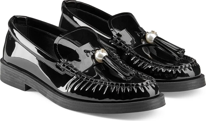 Jimmy Choo Patent Leather Addie Loafers - Image 4