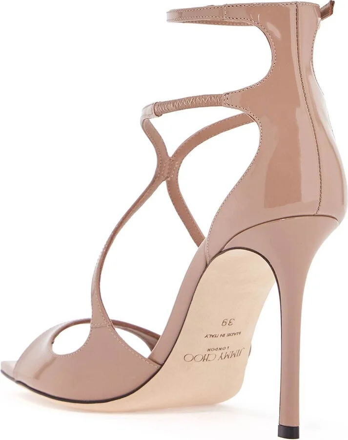 JIMMY CHOO patent leather azia 95 sandals - Image 2