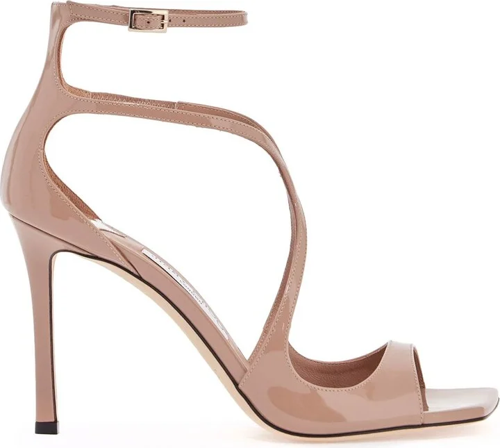 JIMMY CHOO patent leather azia 95 sandals