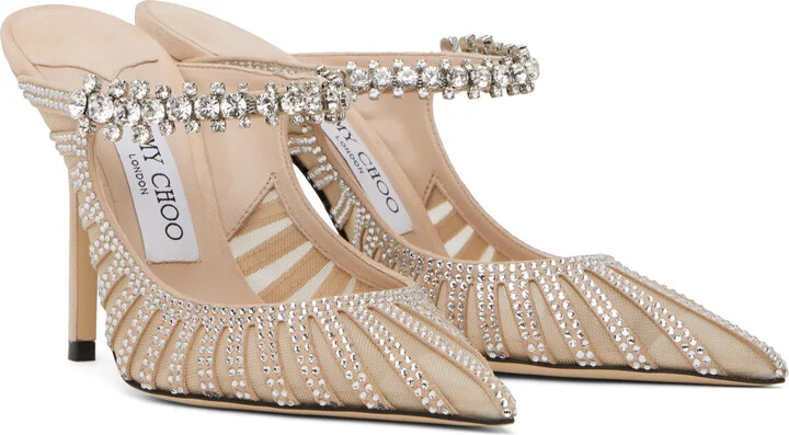 Jimmy Choo Pink Bing 100 Mules - Image 4