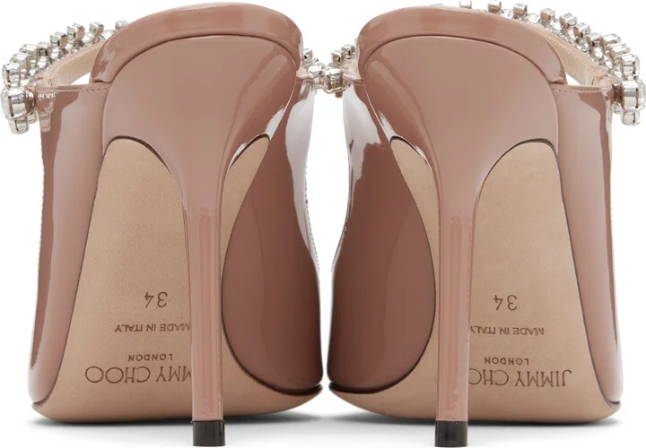 Jimmy Choo Pink Bing 100 Mules - Image 2
