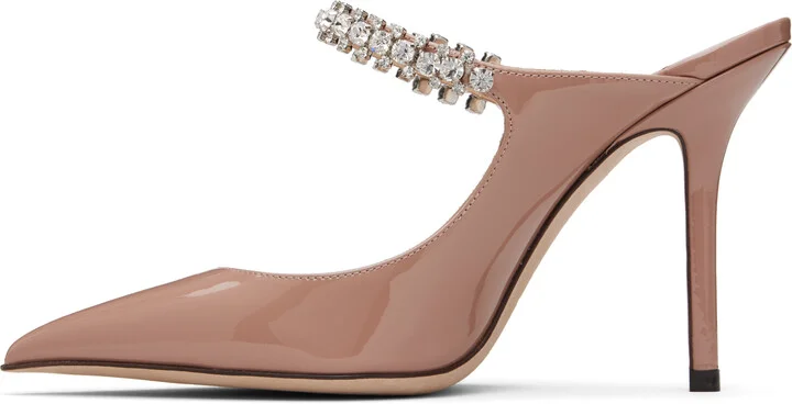 Jimmy Choo Pink Bing 100 Mules - Image 3