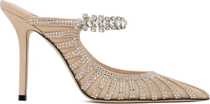 Jimmy Choo Pink Bing 100 Mules