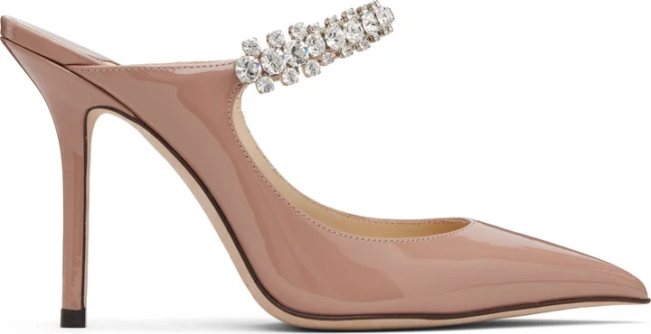 Jimmy Choo Pink Bing 100 Mules