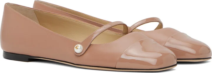 Jimmy Choo Pink Elisa Ballerina Flats - Image 4