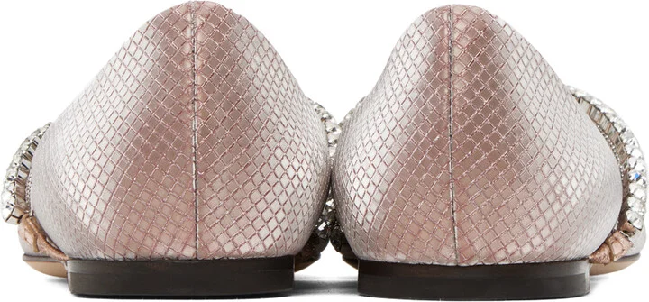 Jimmy Choo Pink Genevi Ballerina Flats - Image 2