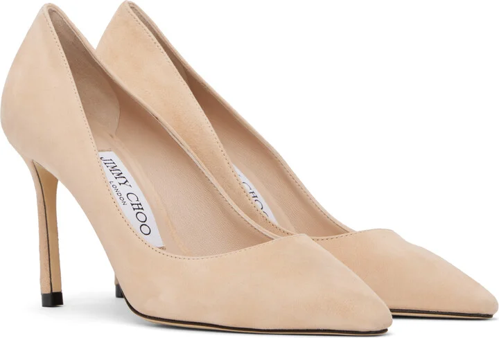 Jimmy Choo Pink Romy 85 Heels - Image 4