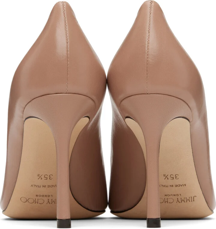 Jimmy Choo Pink Romy 85 Heels - Image 2