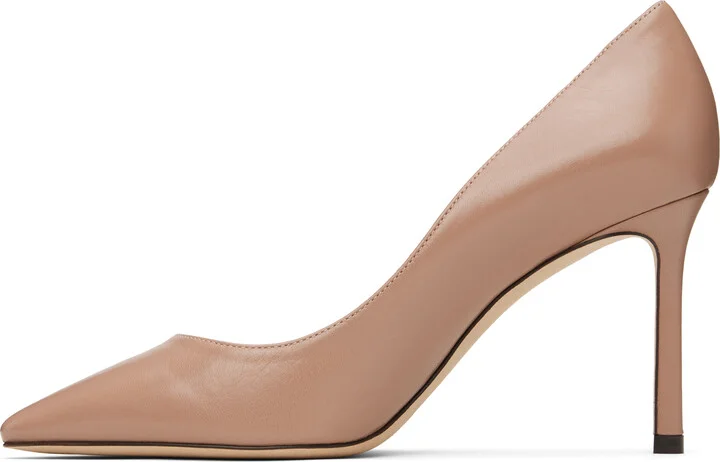 Jimmy Choo Pink Romy 85 Heels - Image 3