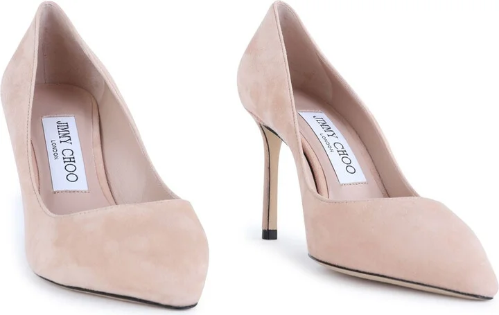 Jimmy Choo Pink Suede Pumps - Image 2