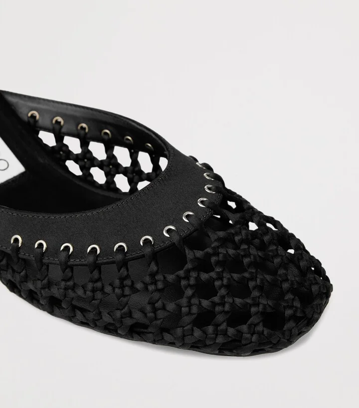 Jimmy Choo Pixie 50 Woven Mules - Image 2