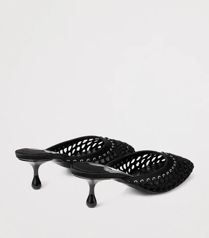 Jimmy Choo Pixie 50 Woven Mules - Image 4
