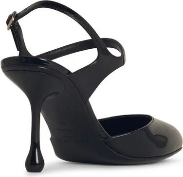 Jimmy Choo 'Pixie' Black Leather Slingbacks - Image 3