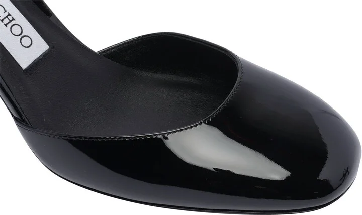 Jimmy Choo 'Pixie' Black Leather Slingbacks - Image 8