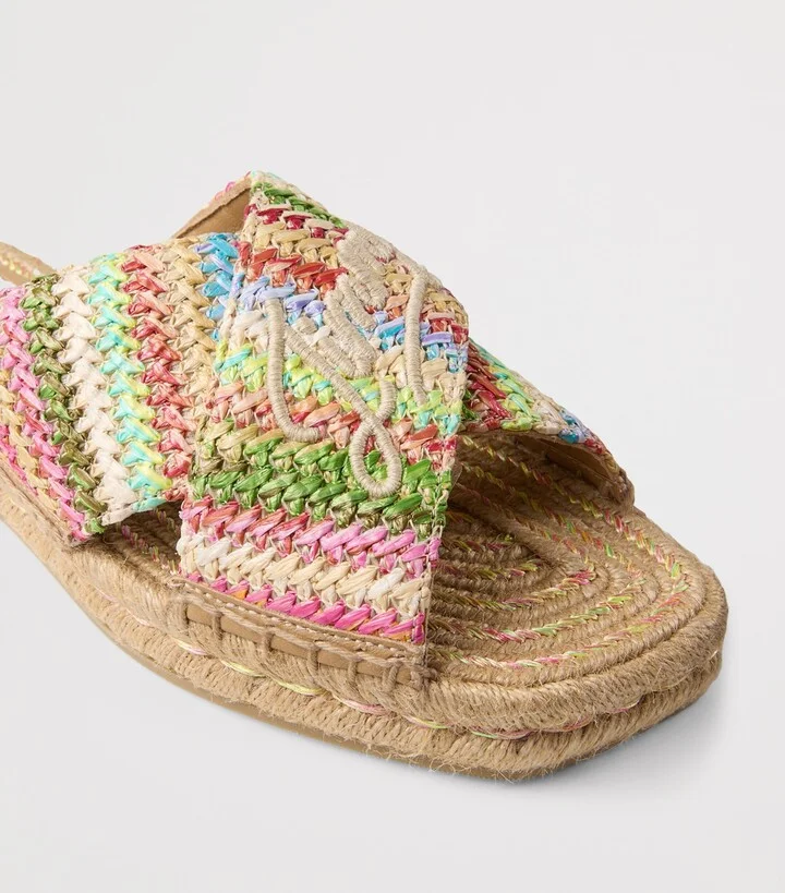 Jimmy Choo Raffia Aciel Sandals - Image 2