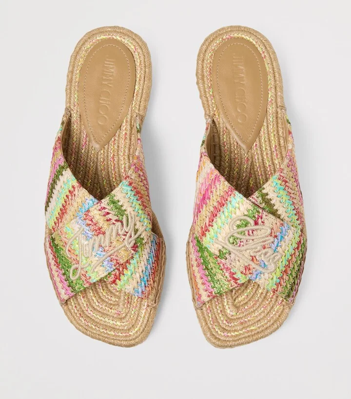 Jimmy Choo Raffia Aciel Sandals - Image 3