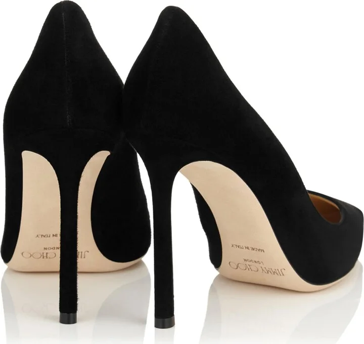 Jimmy Choo Romy 100 Suede Pumps - Image 3