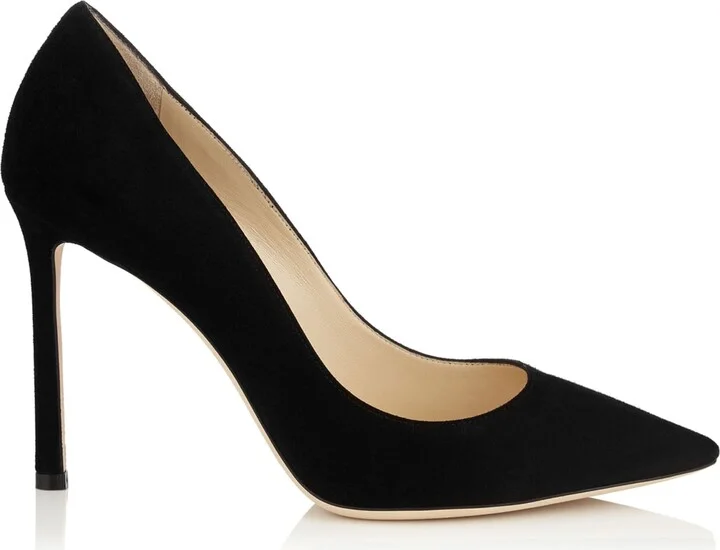 Jimmy Choo Romy 100 Suede Pumps