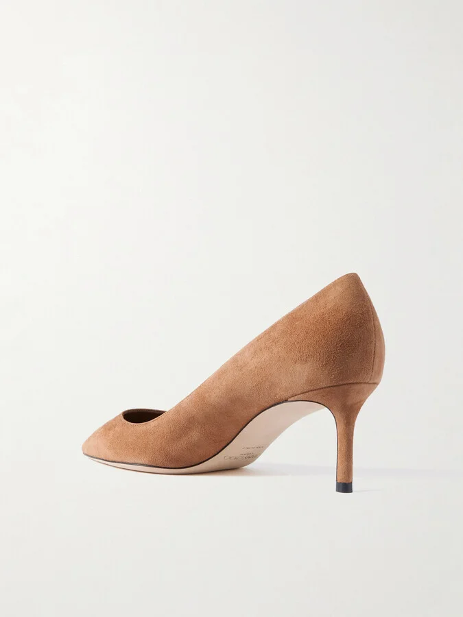 Jimmy Choo - Romy 60 Suede Pumps - Brown - Image 3