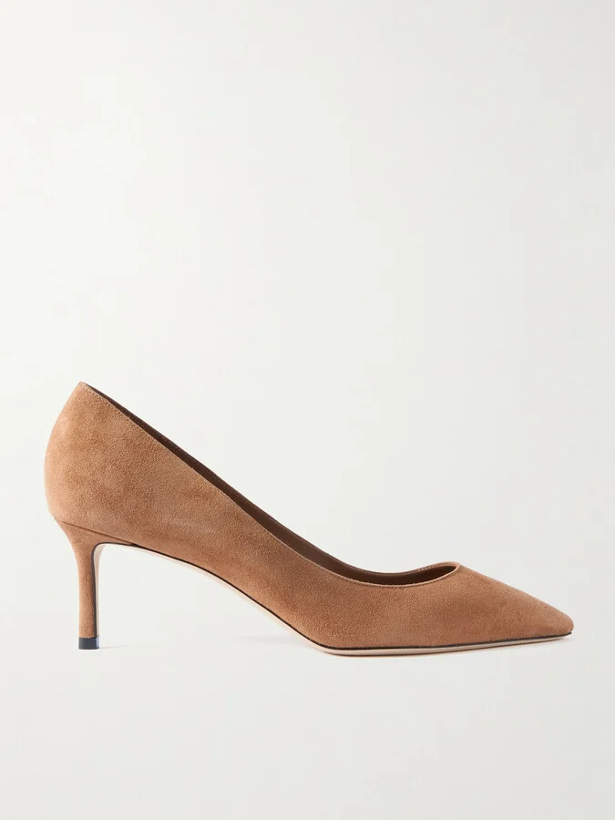 Jimmy Choo - Romy 60 Suede Pumps - Brown