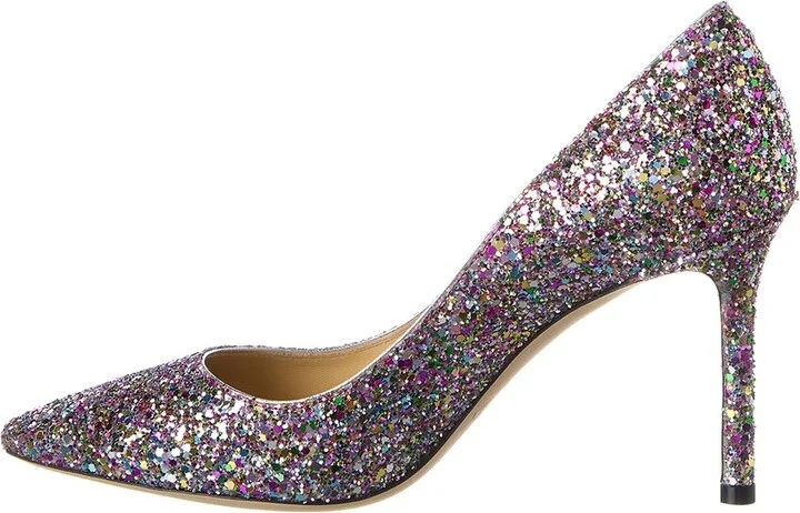 Jimmy Choo Romy 85 Glitter Pump - Image 2