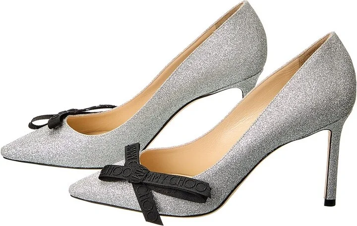 Jimmy Choo Romy 85 Glitter Pump (Authentic Pre-Loved) - Image 2