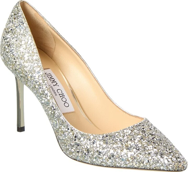 Jimmy Choo Romy 85 Glitter Pump