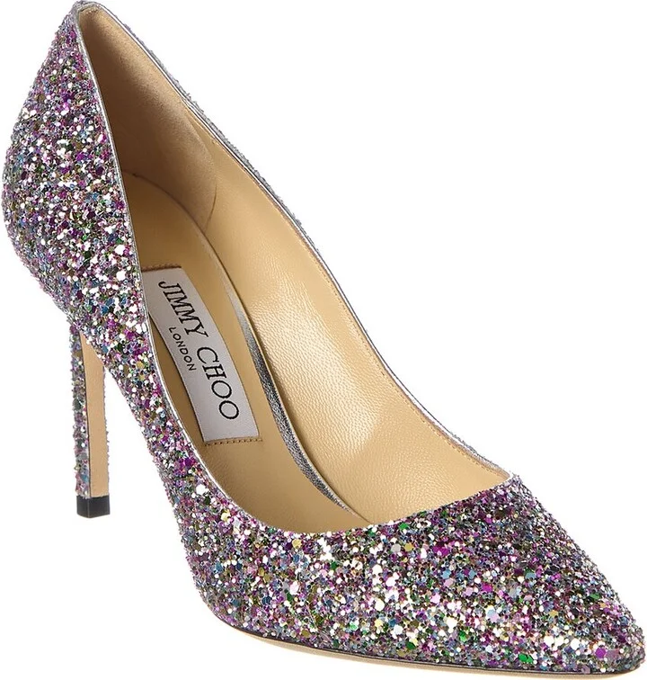 Jimmy Choo Romy 85 Glitter Pump