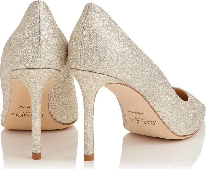 Jimmy Choo Romy 85 Glitter Pumps - Image 2